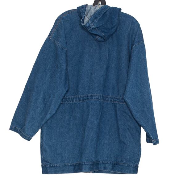 Vintage Cotton Express Jacket Denim Barn Chore Coat Cottage Workwear Blue Small - Picture 2 of 7